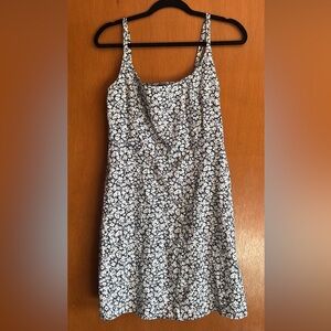 Old Navy Black and White Floral Mini Dress
